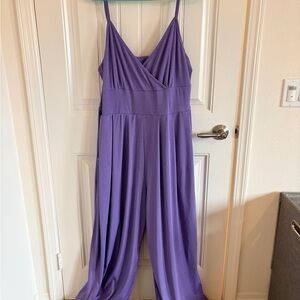 Cider Lavender Draped Jumpsuit